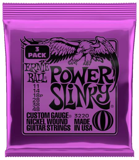 【3 PACK】POWER SLINKY NICKEL WOUND 11-48 (3220)