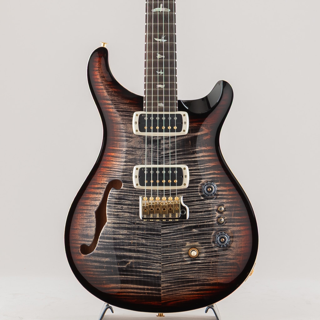 40th Anniversary Custom 24-08 Semi-Hollow Limited Edition 10Top Charcoal Tri-Color Burst 2025