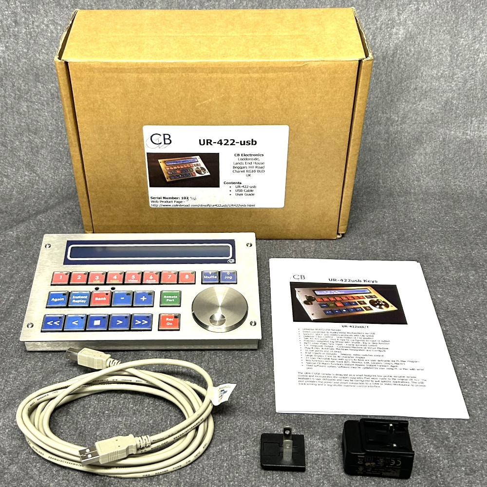 《中古品》 リモート コントローラー CB Electronics UR-422-USB RS-422リモート・コントローラー