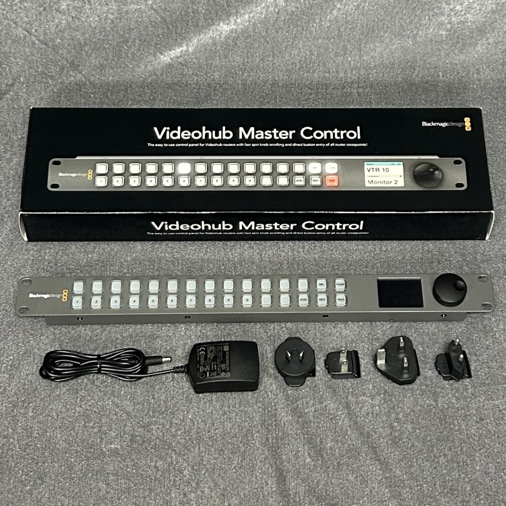 《中古品》 ビデオ ハブ マスターコントロール スイッチャー Blackmagic Design BMD- VHUB/WMSTRCRL Videohub Master Control