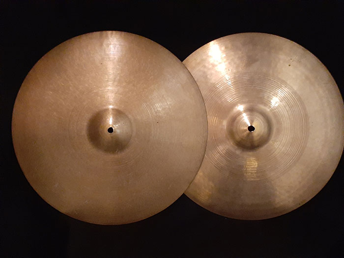 【VINTAGE】Early 50s OLD A 16" Hi hats 889g、1094g