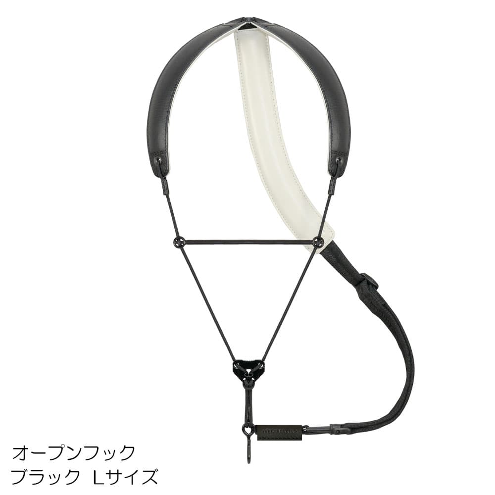 BREATHTAKING ブレステイキング サックス ストラップ ライザプレミアムII-R ブラック Lサイズ 【ノーマルフックタイプ】