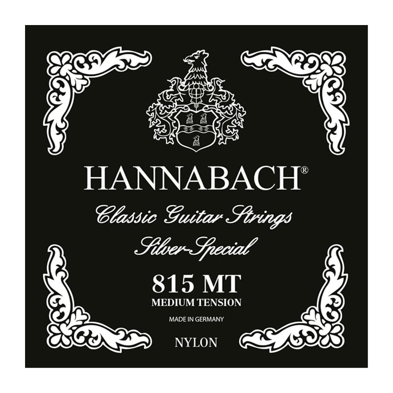 HANNABACH 815MT BLK / ミディアムテンション シルバースペシャル ハナバッハ クラシックギター用弦セット 【ネコポス】