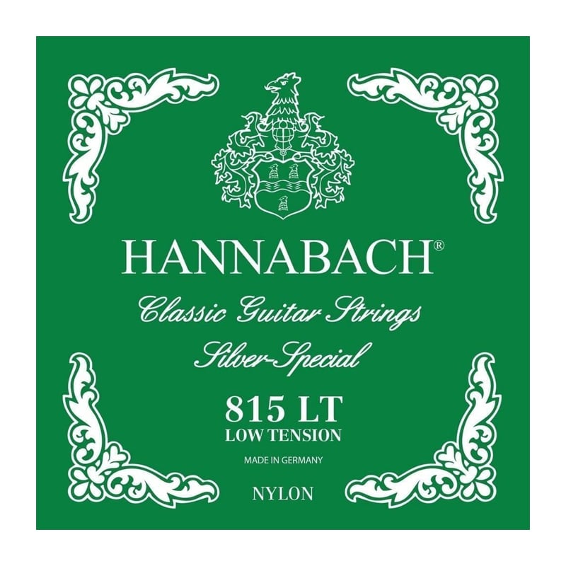 HANNABACH 815LT GREEN / ローテンション シルバースペシャル ハナバッハ クラシックギター用弦セット 【ネコポス】