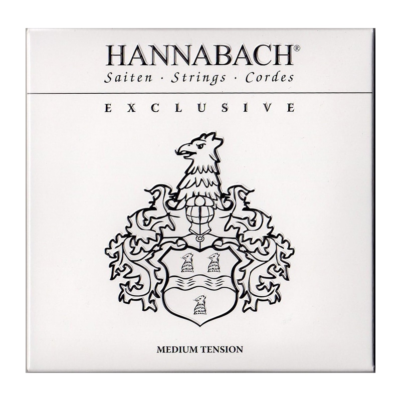 HANNABACH Exclusive Black / ミディアムテンション エクスクルーシヴ ハナバッハ クラシックギター用弦セット 【ネコポス】