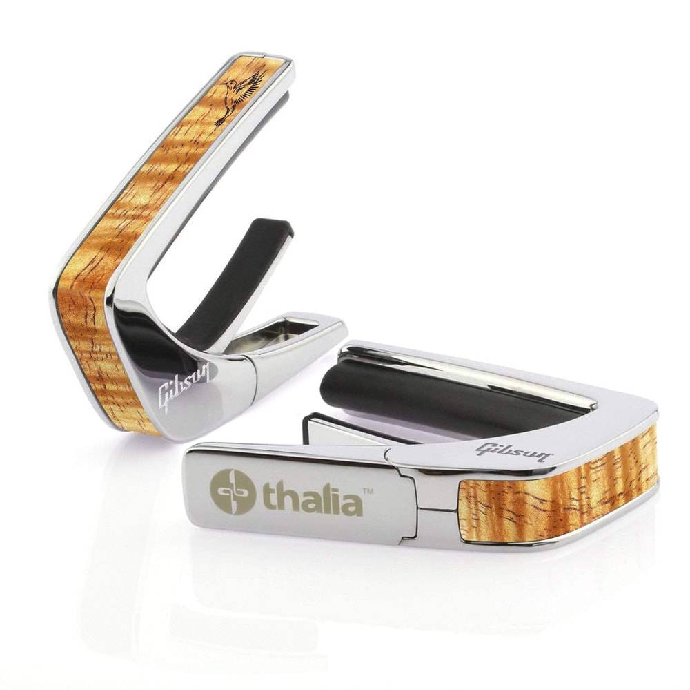 タリア カポ ギブソン ライセンスド・モデル Thalia Capos Gibson Hummingbird Nose HAWAIIAN KOA / Chrome / ギター 12インチフレットパッド付属