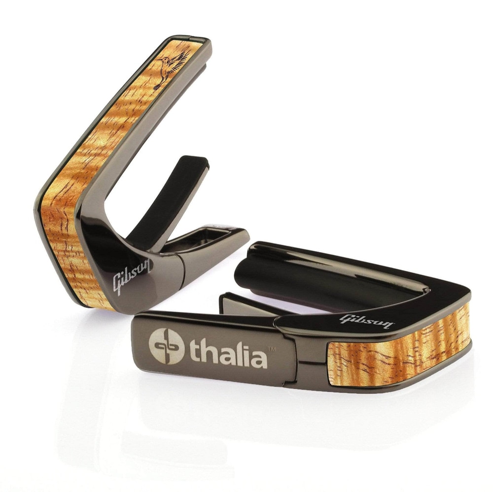 タリア カポ ギブソン ライセンスド・モデル Thalia Capos Gibson Hummingbird Nose HAWAIIAN KOA / Black Chrome / ギター 12インチフレットパッド付属