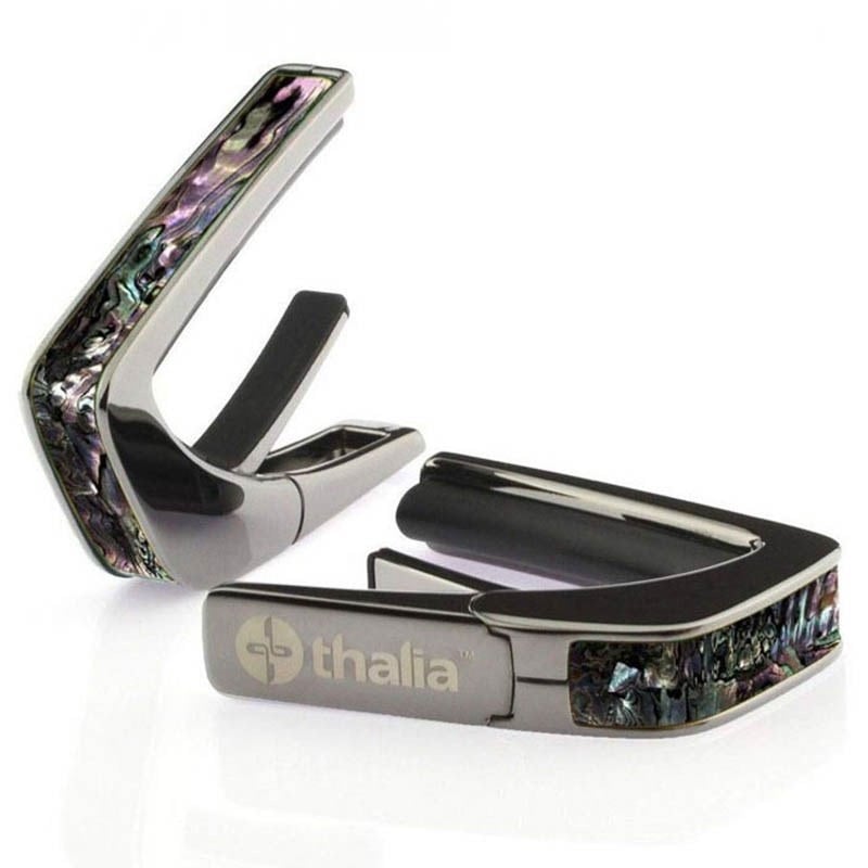 タリア カポ Thalia Capos Exotic Shell Series MEXICAN GREEN HEART / Black Chrome / ギター 12インチフレットパッド付属