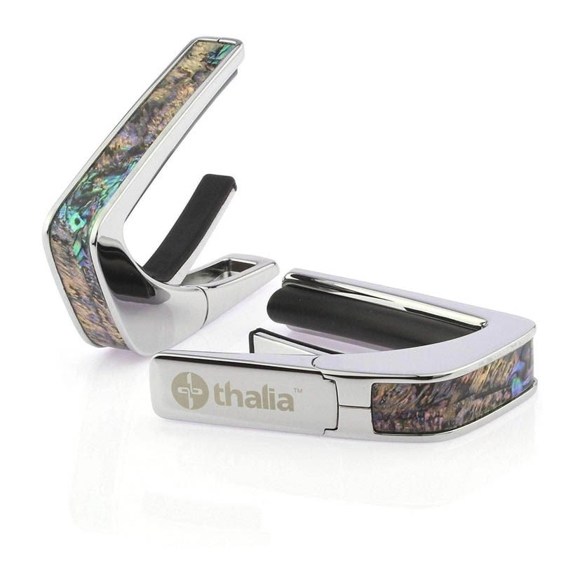 タリア カポ Thalia Capos Exotic Shell Series PAUA HEART / Chrome / ギター 12インチフレットパッド付属