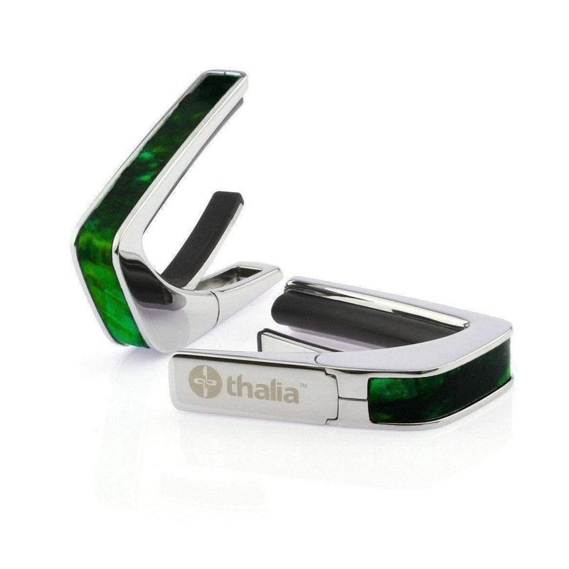 タリア カポ Thalia Capos Exotic Shell Series GREEN ANGEL WING / Chrome / ギター 12インチフレットパッド付属