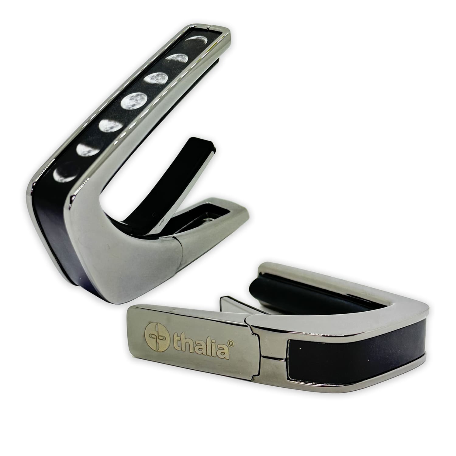 タリア カポ Thalia Capos Limited Series Moon Phases on Pearl / Black Chrome / BC-MoonPhasesonPearl ギター 12インチフレットパッド付属