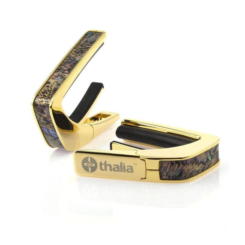 タリア カポ Thalia Capos Exotic Shell Series PAUA HEART / 24K GOLD / ギター 12インチフレットパッド付属