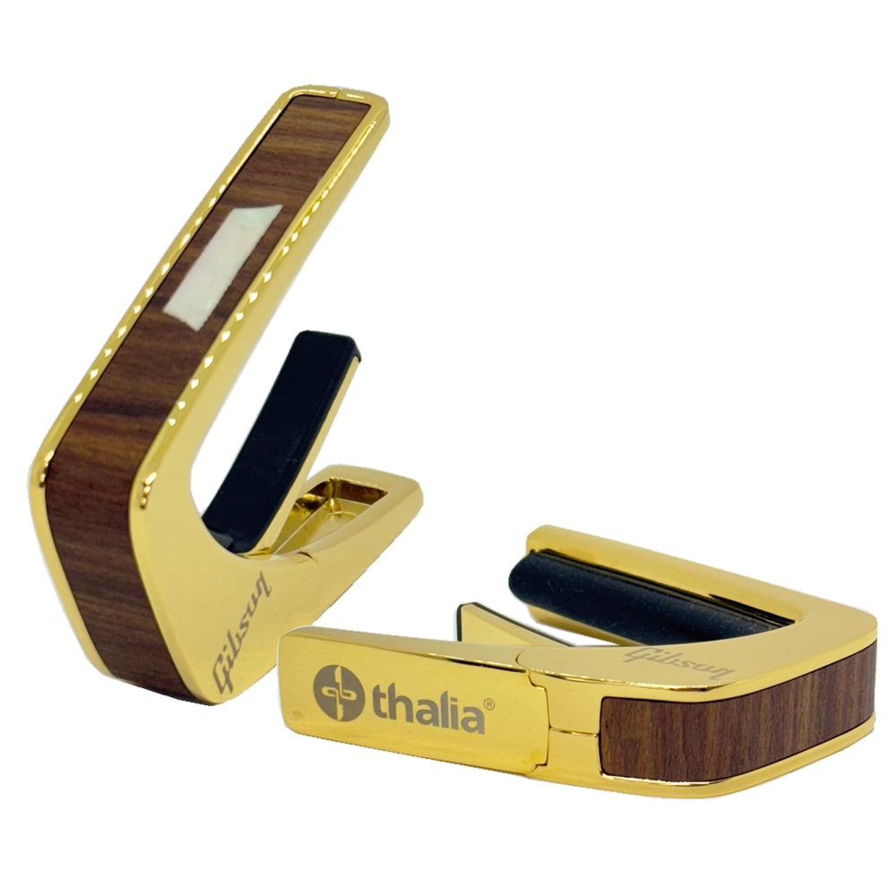 タリア カポ ギブソン ライセンスド・モデル Thalia Capos Gibson TRAPEZOID Indian Rosewood / 24K GOLD / ギター 10/12インチフレットパッド付属