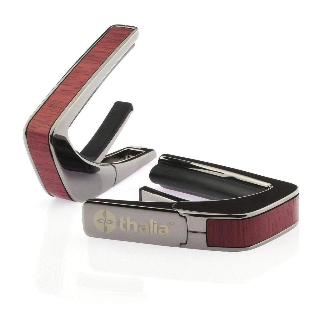 タリア カポ Thalia Capos Exotic Wood Series PURPLE HEART / Black Chrome / ギター 12インチフレットパッド付属