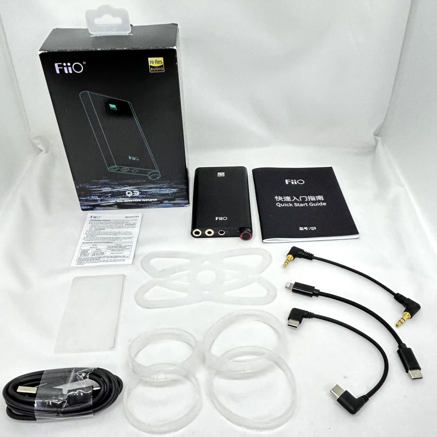 《中古品》Fiio USB DAC内蔵ポータブルヘッドホンアンプ FIO-Q3-MQA