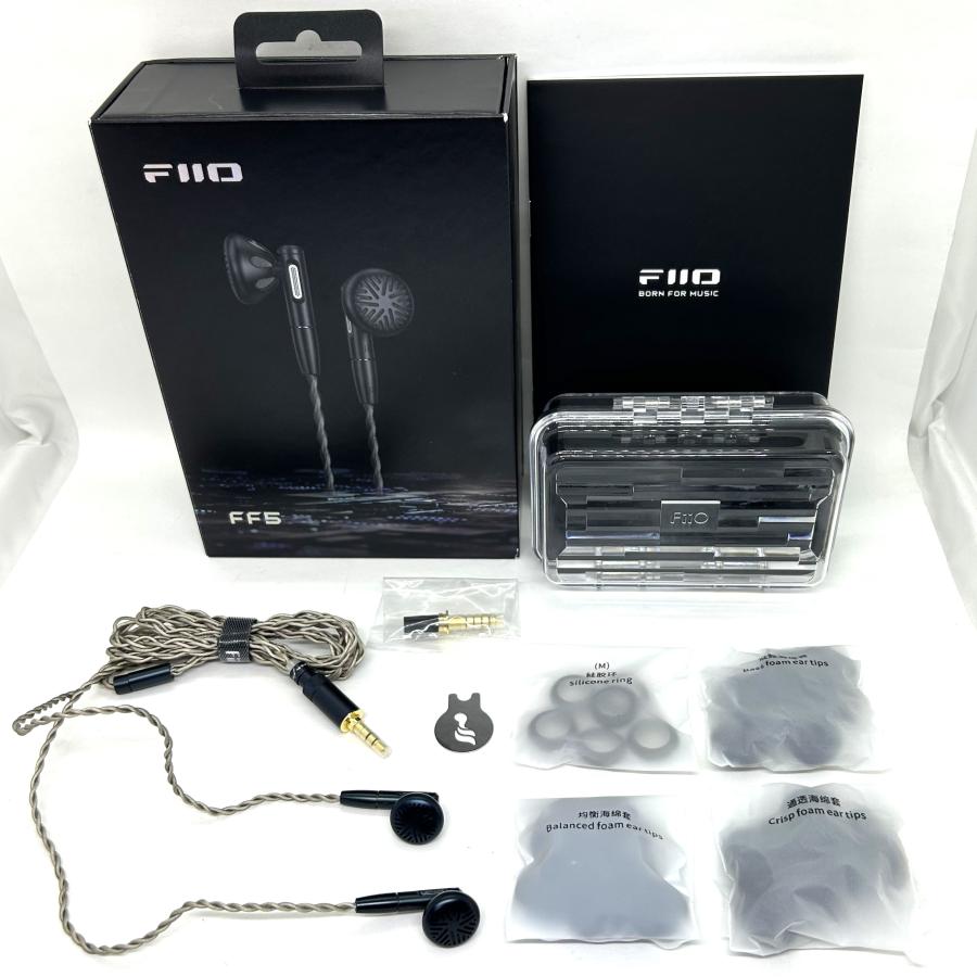 《アウトレット品》FIIO イントラコンカ型 イヤホン FF5 (FIO-IEM-FF5-B)