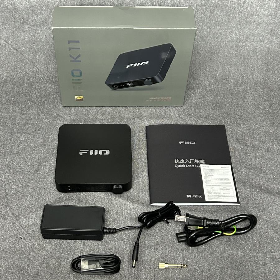 《アウトレット品》FIIO DAC内蔵 ヘッドホンアンプ K11 ブラック (FIO-K11-B)