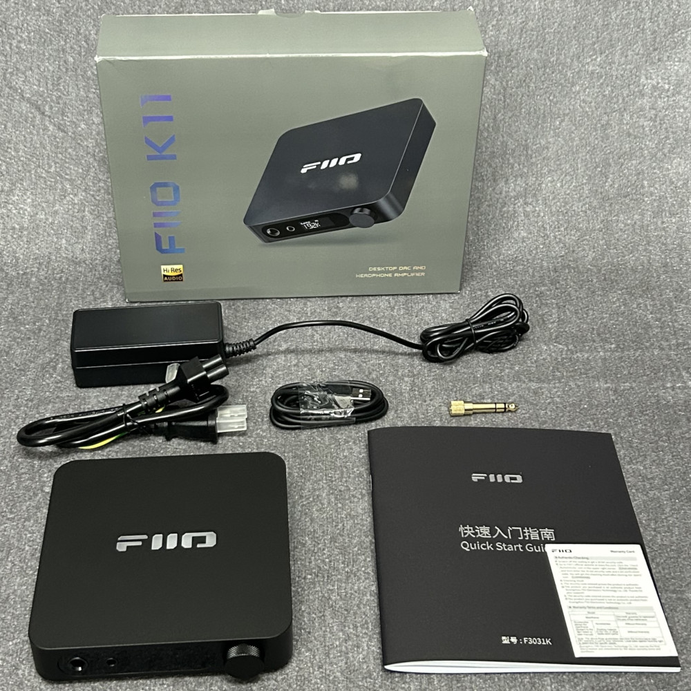 《アウトレット品》FIIO DAC内蔵 ヘッドホンアンプ K11 ブラック (FIO-K11-B)