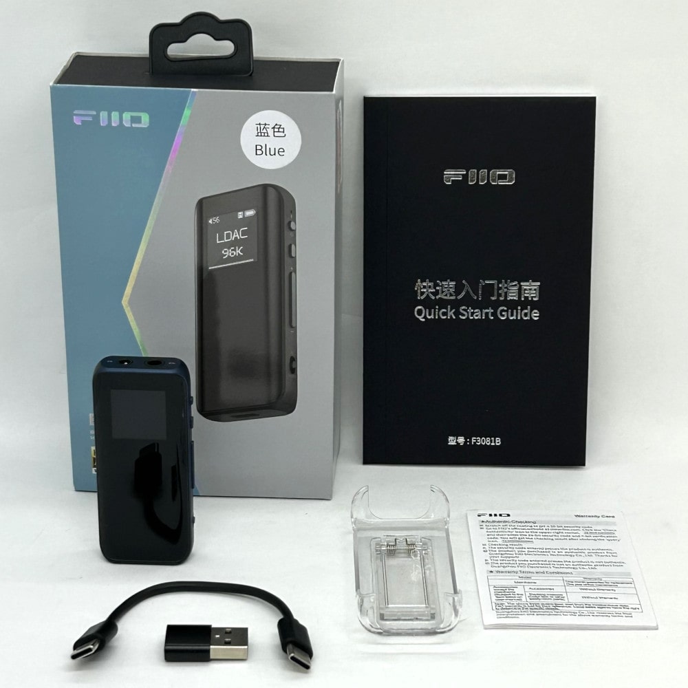 《アウトレット品》 FIIO Bluetooth アンプ レシーバー BTR15 ダークブルー (FIO-BTR15-L）