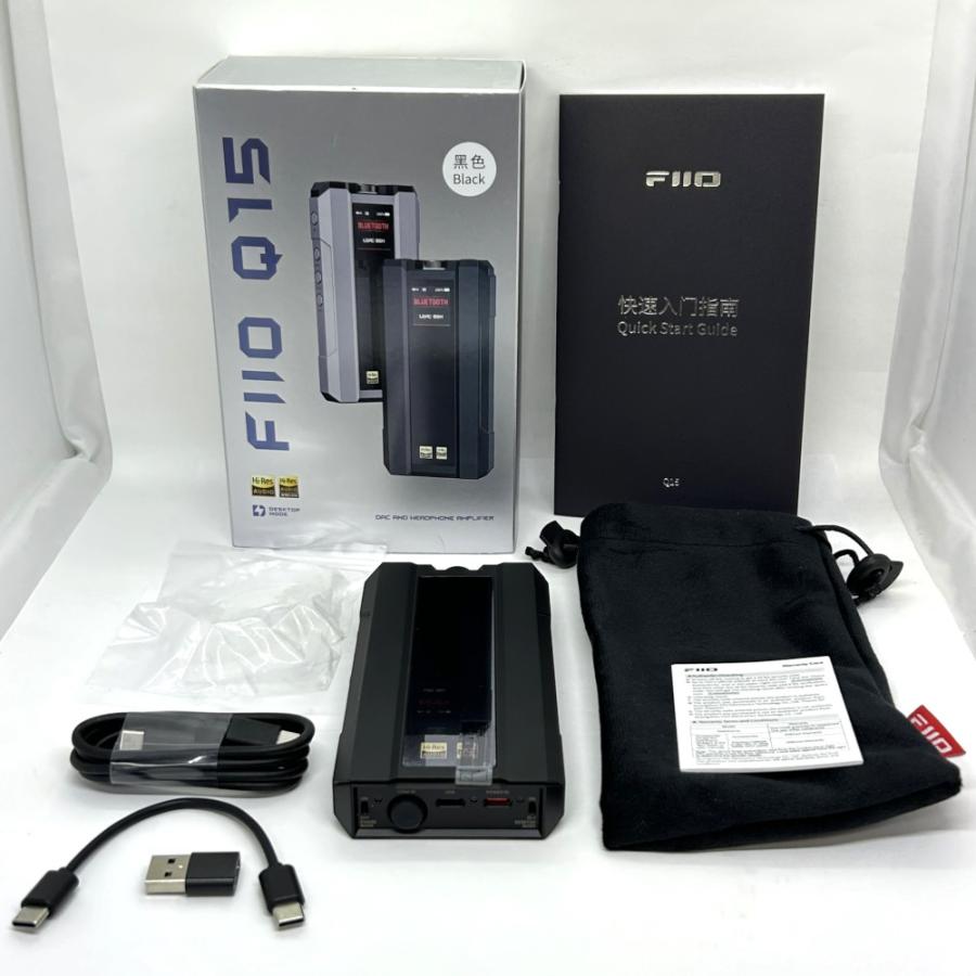 《アウトレット品》FIIO USB DAC内蔵ヘッドホンアンプ Q15 ブラック (FIO-Q15-B)