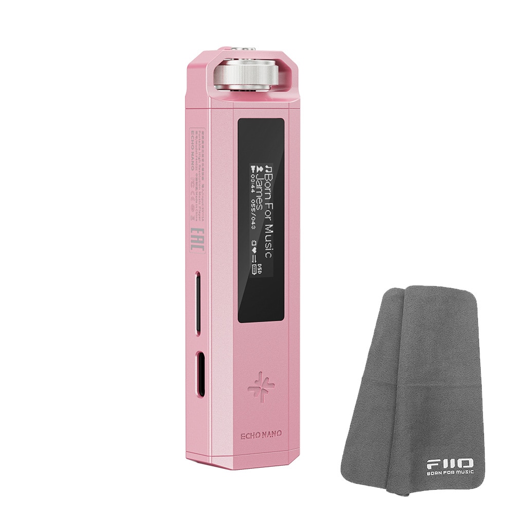 《8/7発売》 FIIO ポータブルオーディオプレーヤー Snowsky ECHO NANO ピンク (FIO-SSENANO-P) 《ロゴ入りクロスプレゼント》