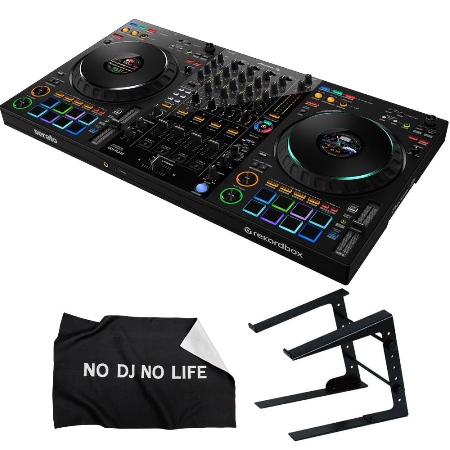 Pioneer 4CH DJコントローラー DDJ-FLX10 + PCスタンド + ダストカバー セット