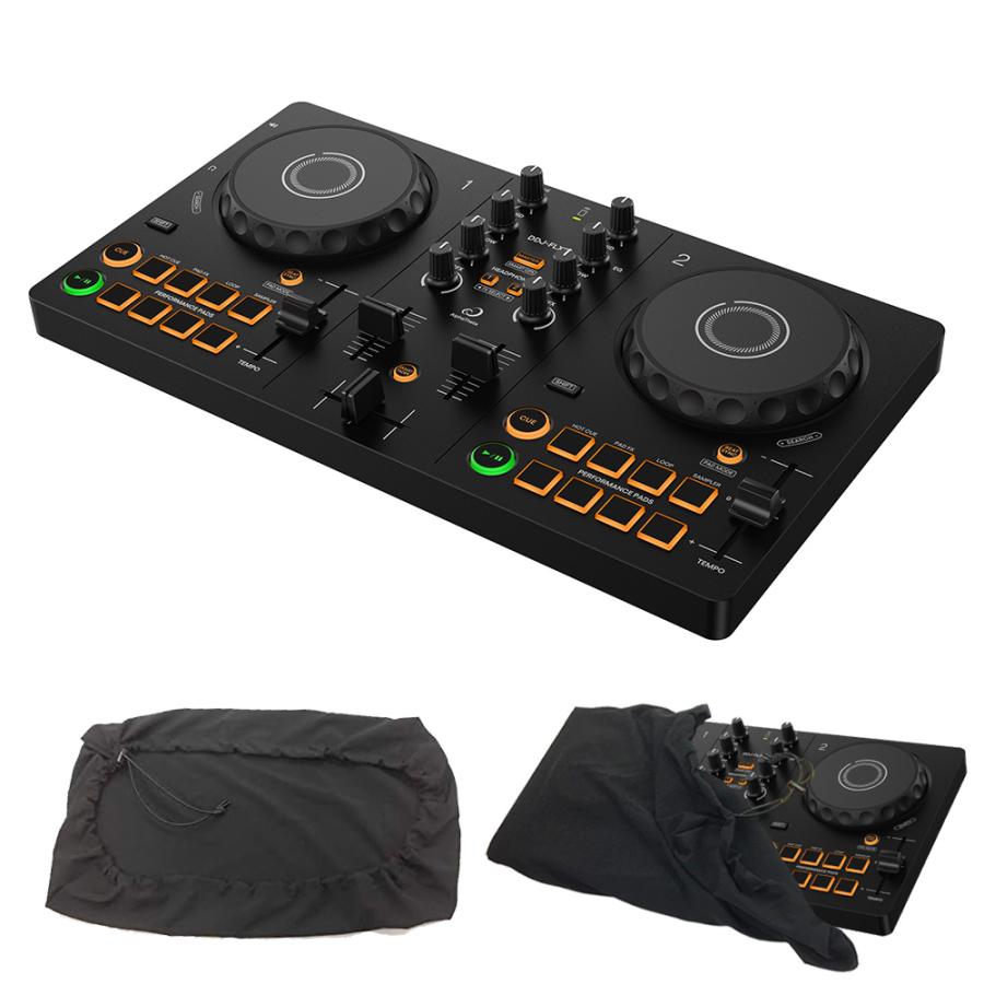 AlphaTheta DJコントローラー DDJ-FLX2 + ダストカバー付き 【 PIONEER DDJ-200 後継機 】