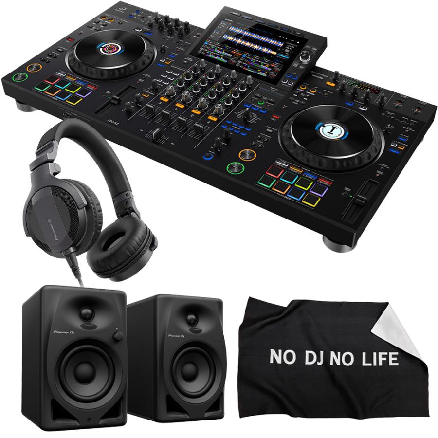 AlphaTheta オールインワンDJシステム XDJ-AZ + ヘッドホン HDJ-CUE1 + スピーカー DM-40D + ダストカバー セット 【 XDJ-XZ 後継機種 】