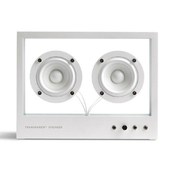 SMALL TRANSPARENT SPEAKER トランスペアレント スピーカー ホワイト TPS-02 Bluetooth対応