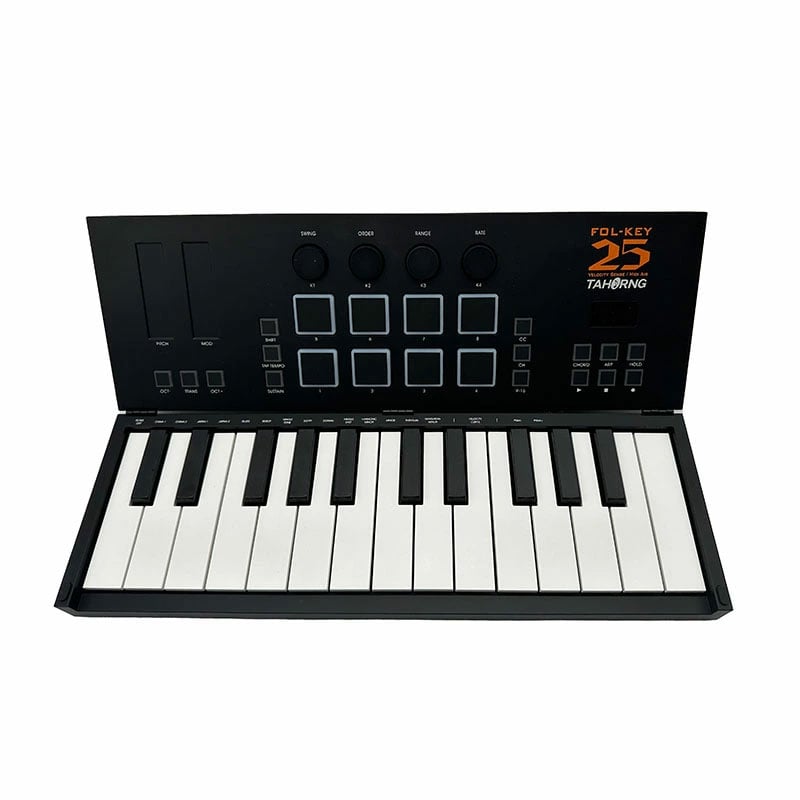 【3月14日発売 予約受付中】TAHORNG FOL-KEY25 折りたたみ式25鍵MIDIキーボード＆コントローラー タホーン フォルキー