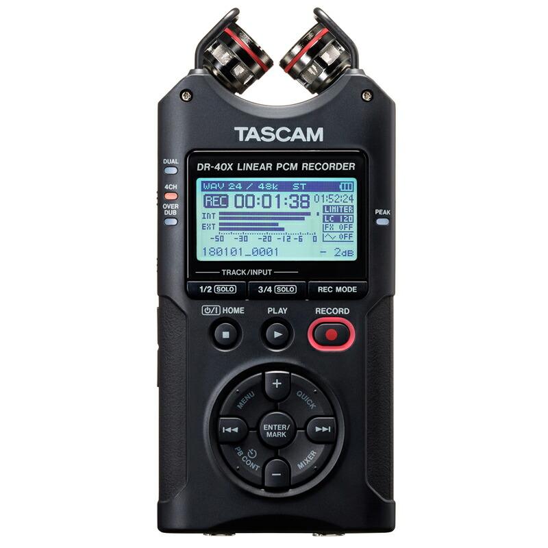 TASCAM タスカム DR-40X 4トラック デジタル オーディオ レコーダー USB オーディオ インターフェース