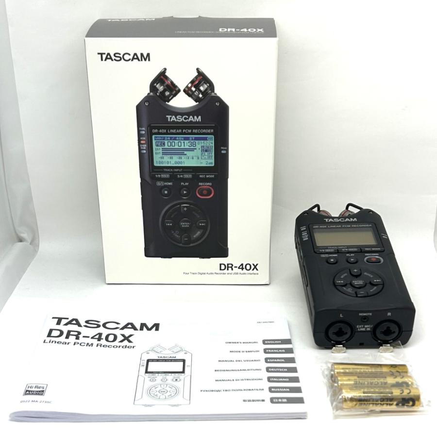 《アウトレット品》TASCAM タスカム DR-40X 4トラック デジタル オーディオ レコーダー / USB オーディオ インターフェース