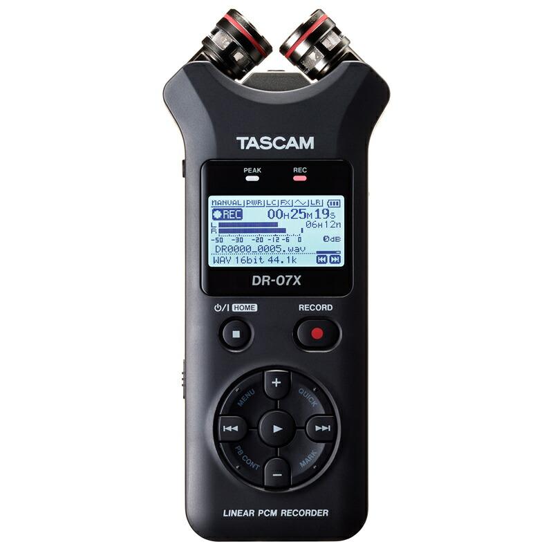 TASCAM タスカム DR-07X ステレオオーディオレコーダー USBオーディオインターフェース