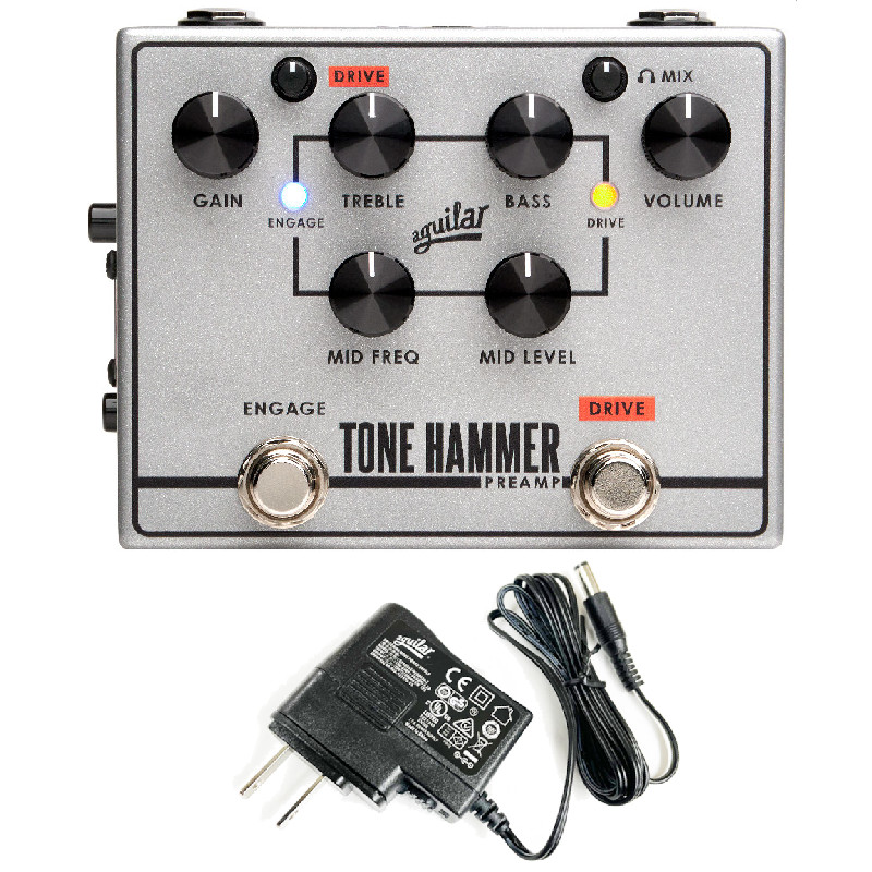 Aguilar アギュラー TONE HAMMER PREAMP V2 PREAMP / DIRECT BOX + 純正 アダプター セット