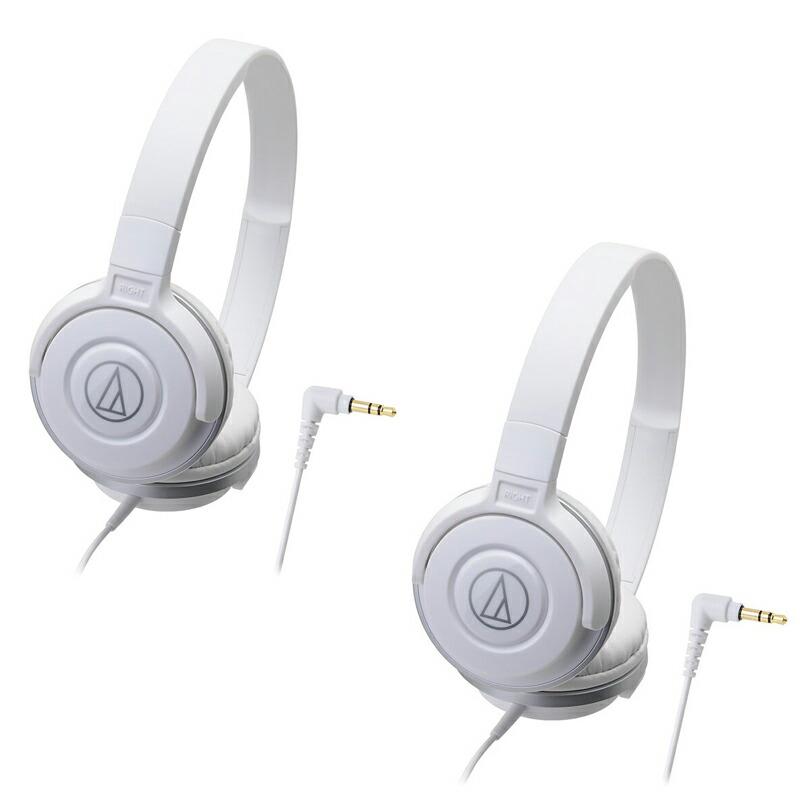 audio-technica オーディオテクニカ ATH-S100 WH 白 ヘッドホン 2個セット