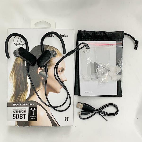 《中古品》audio-technica オーディオテクニカ ATH-SPORT50BT ワイヤレスイヤホン Bluetooth対応 IPX5