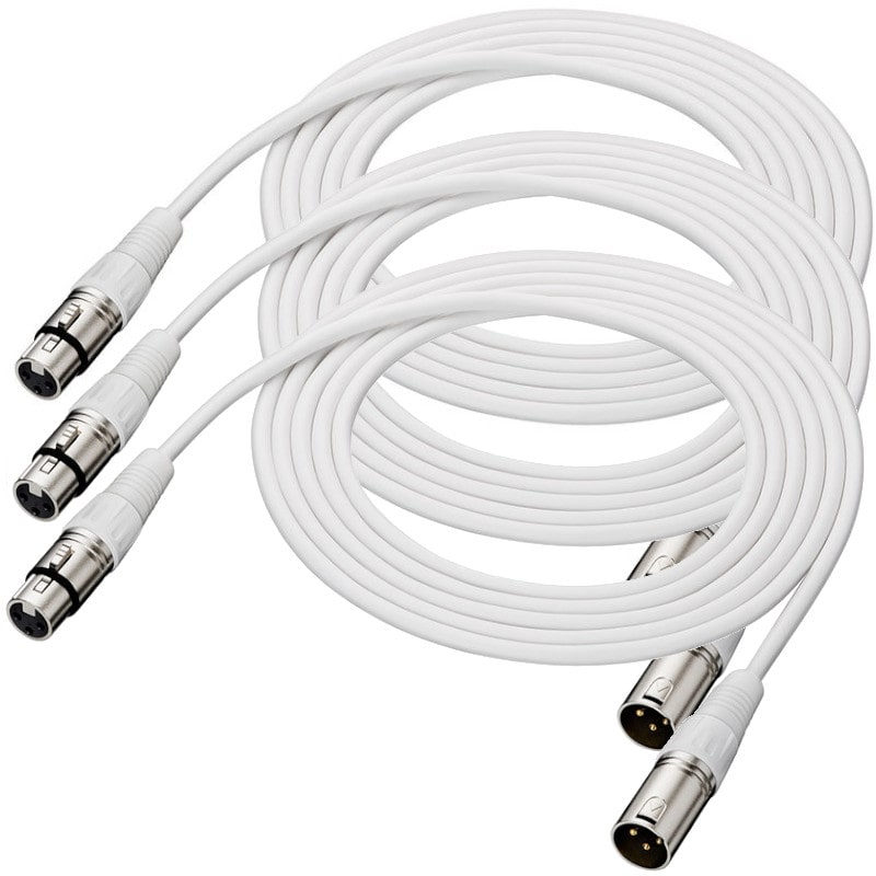 audio-technica オーディオテクニカ BX3/3.0 WH オーディオインターフェイスやミキサーなどとマイクロホンを接続するXLRケーブル 《3本セット》