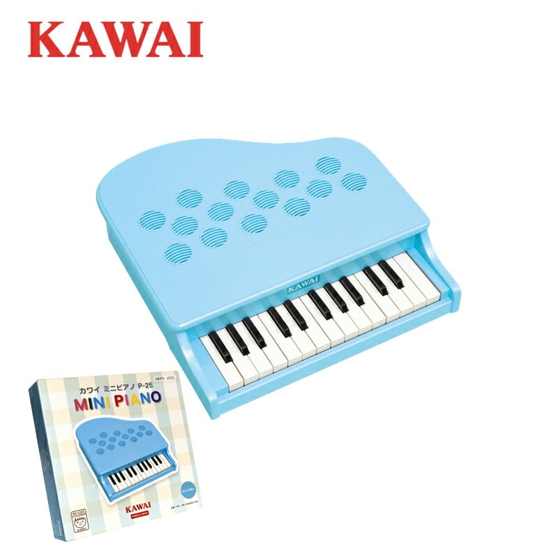 KAWAI ミニピアノ カワイ P-25 1185 ミントブルー 日本製