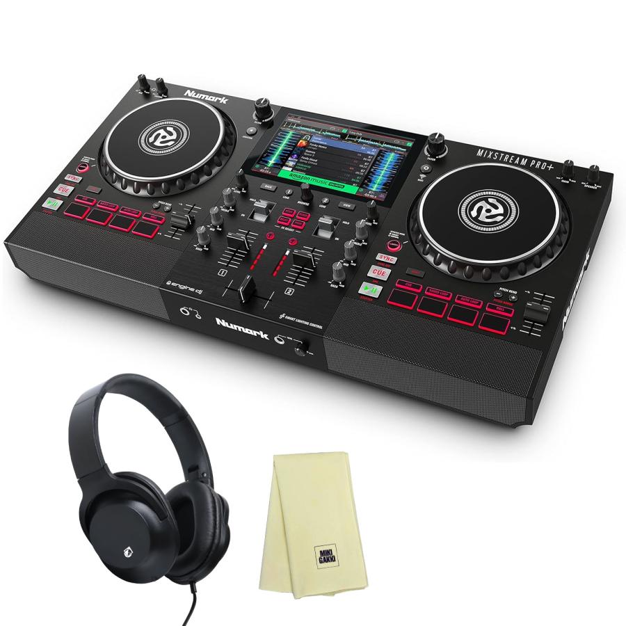 《数量限定特価》Numark ヌマーク Mixstream Pro + スタンドアローンDJコントローラー + ヘッドホン KHP-001《オリジナルクロスプレゼント！》