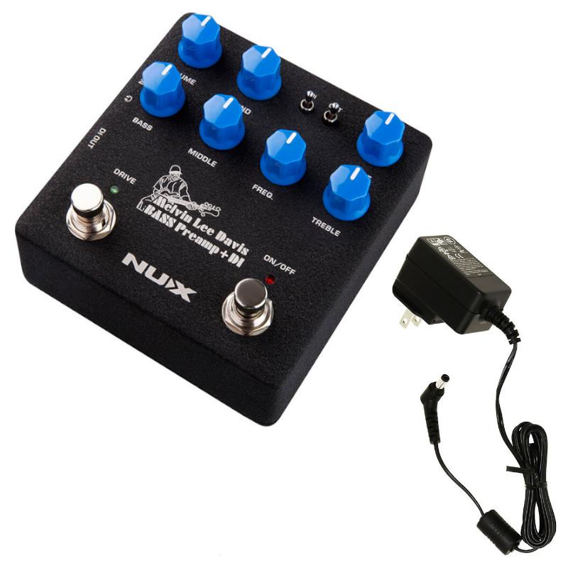 《数量限定 純正アダプター セット》 NUX MLD Bass Preamp + DI (NBP-5) ニューエックス プリアンプ + NUX ACD-006A 9V ACアダプター