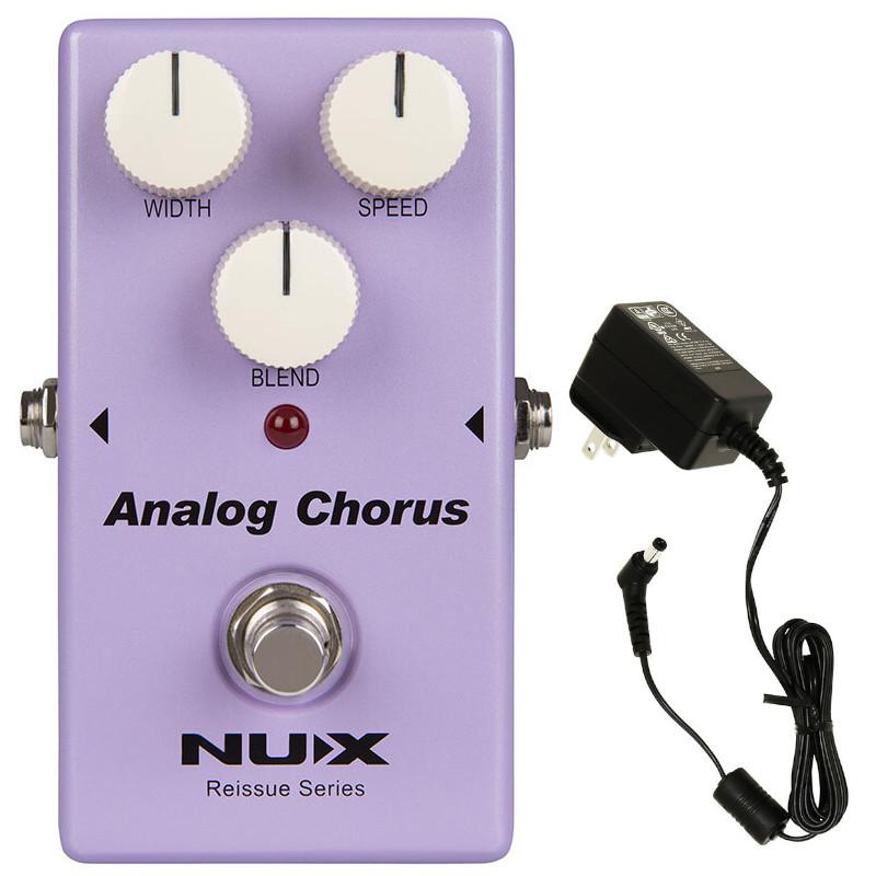 エフェクター コーラス ビブラート NUX Analog Chorus 80年代の伝説的なコーラスサウンド + ACD006A 純正ACアダプター