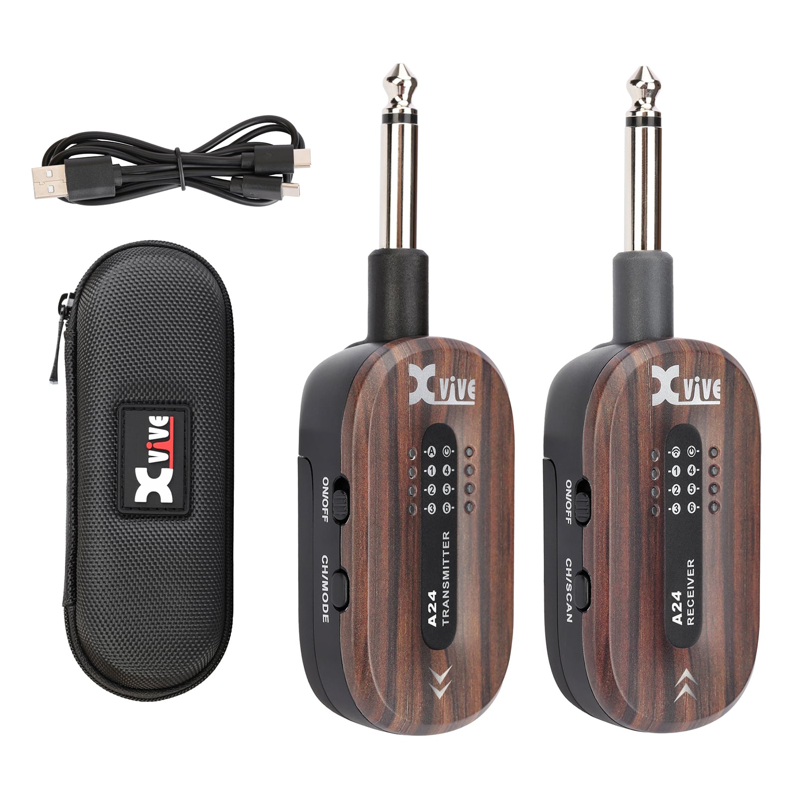 《2025.12.20新発売 》Xvive XV-A24 #RW (ローズウッド) エレキ ギター ワイヤレス