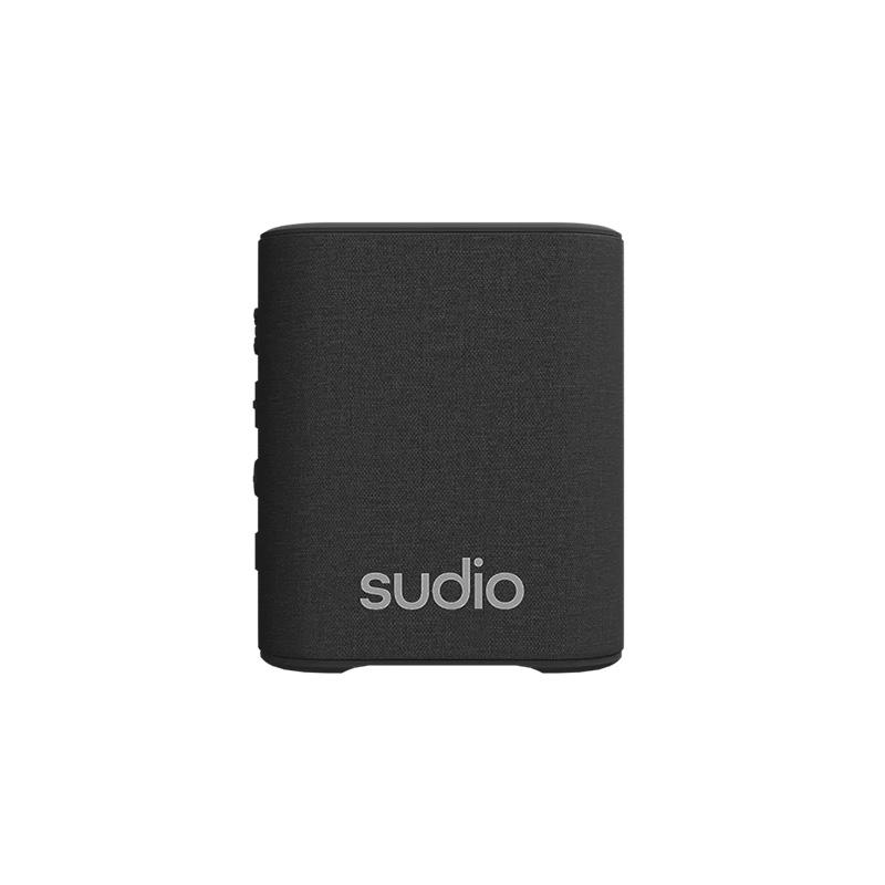 SUDIO ワイヤレス ポータブル スピーカー S2 ブラック Bluetooth5.3 IPX5レベル防水【国内正規品】