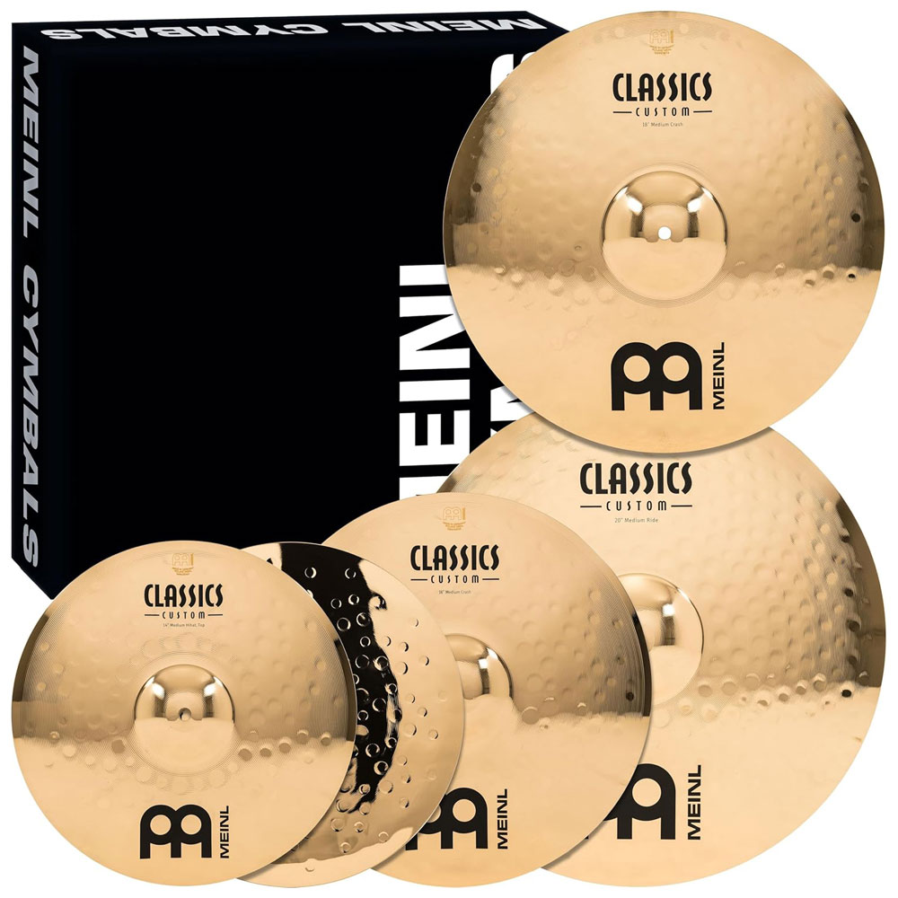 MEINL シンバルセット Classics Custom Brilliant Series 14 Hihat/ 16 Crash/ 18 Crash/ 20 Ride CC-141620+18 【国内正規品】