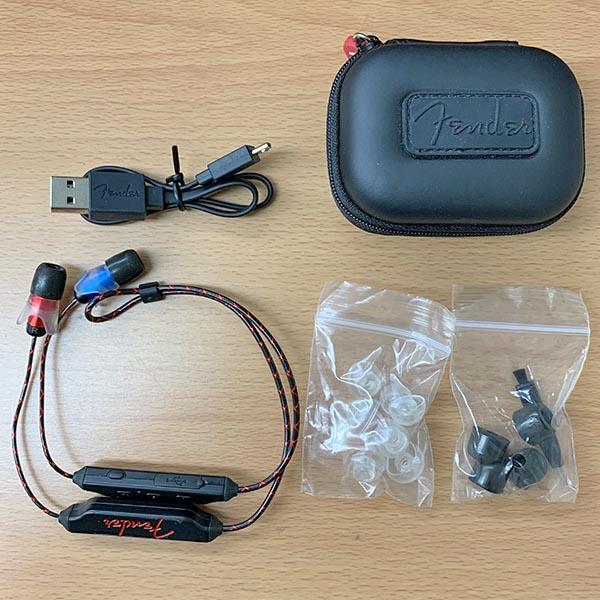 《中古品》Fender フェンダー PureSonic Wireless Earbuds ワイヤレスイヤホン aptXコーデック対応