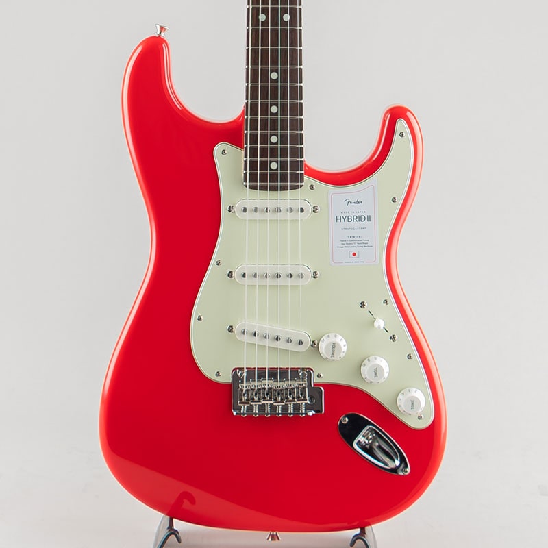 Made in Japan Hybrid II Stratocaster/Modena Red/R