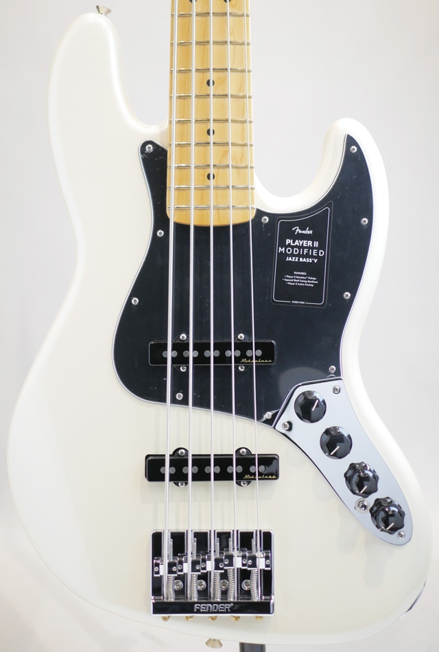 Player II Modified Active Jazz Bass V MN / Olympic Pearl