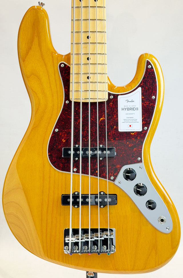 MADE IN JAPAN HYBRID II JAZZ BASS V / Vintage Natural