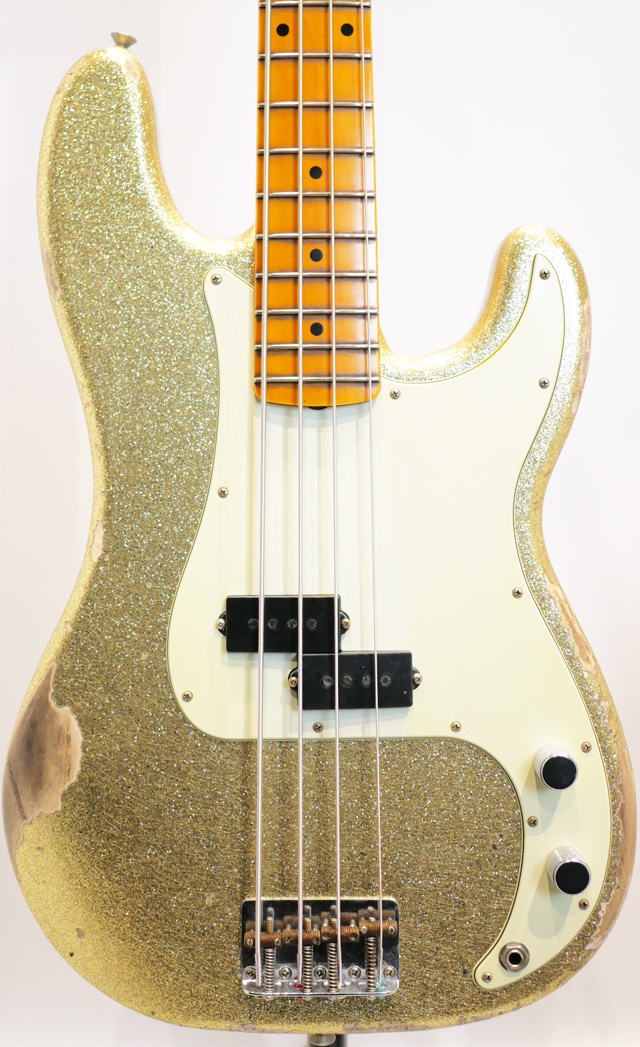 Custom Build J Signature Precision Bass Heavy Relic Champagne Gold 【CZ572266】