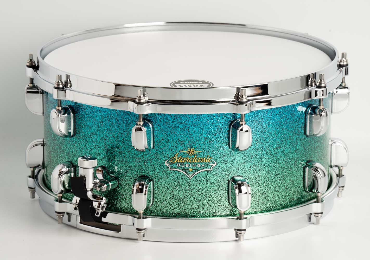 BS1465 Starclassic Bubinga ESS / Emerald Sea Sparkle Fade 14"×6.5"